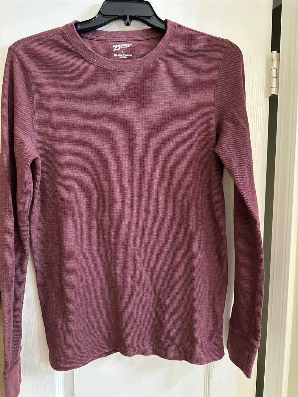 Arizona Jean Company Men's Crewneck Long Sleeve Tee in Wine